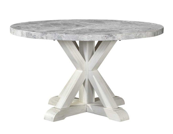 Gray Marble Dining Set with 4 chairs